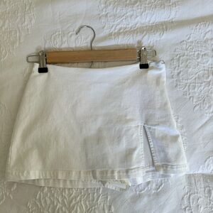American Threads White Mini Skirt